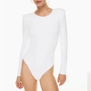 Aritzia White Long Sleeve bodysuit